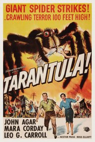 Artă imprimată Tarantula (Vintage Cinema / Retro Movie Theatre Poster / Horror & Sci-Fi), (26.7 x 40 cm)