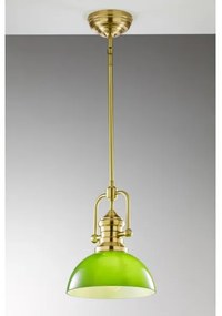 Pendul pe tijă PLATINO Jupiter 2073 1xE27/15W/230V verde/auriu