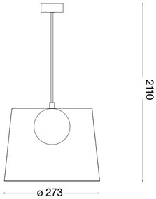 Lustră LED pe cablu Ideal Lux FADE 1xG9/3W/230V auriu