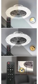 Plafonieră LED dimabilă cu ventilator Rabalux LED/30W/230V + telecomandă