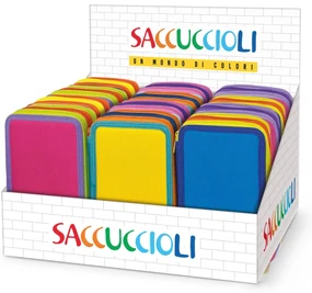 Penar echipat - Color Block Basic cu 3 fermoare (18 markere si 18 creioane colorate) - 13 x 20 x 6.5 cm (12buc/display)