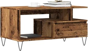 vidaXL Măsuță de cafea, lemn vechi, 90x49x45 cm, lemn prelucrat