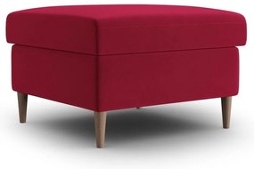 Taburet roșu cu tapițerie din catifea Kyoto – Cosmopolitan Design
