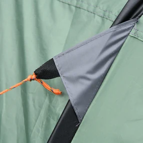 Outsunny Cort de Camping Pop Up pentru 2 Persoane cu 2 Uși, 4 Ferestre și Înveliș Impermeabil, 263.5x220x123 cm, Verde | Aosom Romania