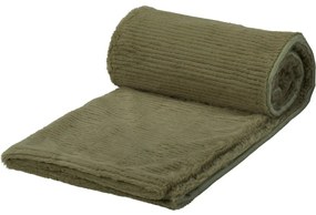 Pătură Stripy gri-verde, 150 x 120 cm