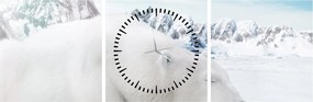 Tablou - Urs polar (cu ceas) (90x30 cm)