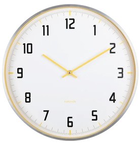 Karlsson 5969BY ceas de perete design galben,diametru 40 cm