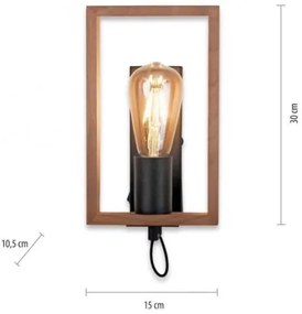 Aplică FRANKY 1xE27/60W/230V Leuchten Direkt 15654-18