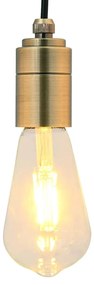 vidaXL Suporturi de lampă 2 buc Bronz E27