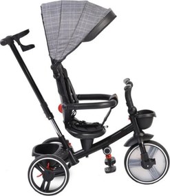 Tricicleta pliabila cu copertina NOVOKIDS™ Classico Trike , Pedale si maner pentru parinti, Scaun reversibil cu rotire 360 grade , Functie Free