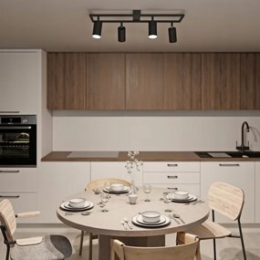 Spot 4x GU10/30W/230V, negru