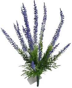 Floare artificială Heather albastru, 29 cm