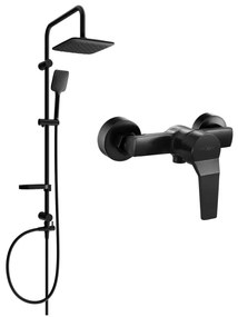 Mexen Sven set de duș suprapus cu duș de ploaie și baterie de duș Caro, negru - 746640262-70
