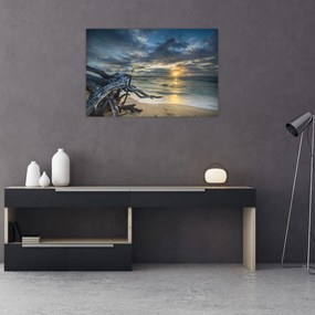 Tablou cu marea în apus de soare (90x60 cm)