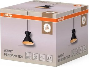 Osram - Lampă suspendată cu cablu DECOR WAIST 1xE27/40W/230V, neagră
