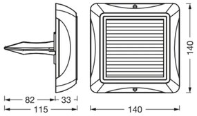 Ledvance - Lampă solară LED ENDURA STYLE SOLAR LED/1,2W/3,7V IP65