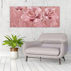 Tablou - Decor floral (120x50 cm)