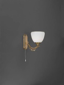 Aplica de perete clasica design italian din alama si sticla 8651 RA-A. 8651/1