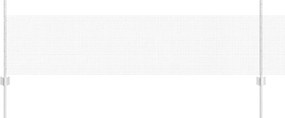 vidaXL Gard cu Stâlp Argintiu 0,5 x 10 m Oțel