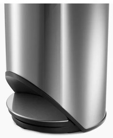 Coș de gunoi argintiu lucios cu pedală din oțel inoxidabil 10 l Arc – Joseph Joseph