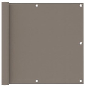 vidaXL Paravan de balcon, gri taupe, 90x300 cm, țesătură oxford