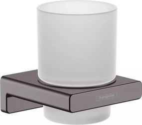 Suport periute de dinti Hansgrohe AddStoris negru - crom periat