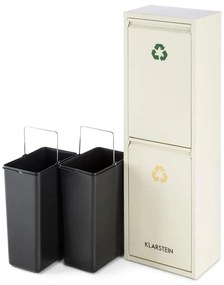 ORDNUNGSHÜTTER 2, 30 L, alb-crem, cutie pentru deșeuri, 2 X 15 L