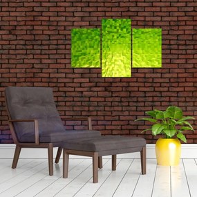 Tabloul cuburilor galbenverzui (90x60 cm)