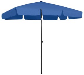 Umbrela de plaja, albastru azuriu, 200x125 cm azure blue, 200 x 125 cm