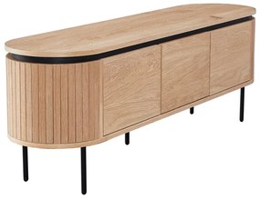 Comoda TV cu furnir de stejar ATELIER 160cm