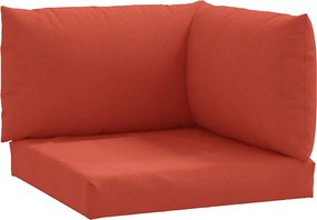 vidaXL Perne de paleți, 3 buc., melanj roșu vin, material textil