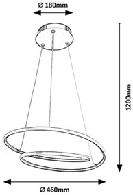 Lustra LED suspendata design modern Meridia