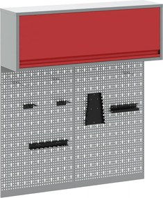 vidaXL Set dulap de unelte 3 pcs Roșu Oțel vopsit electrostatic