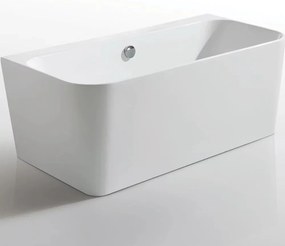 Cada freestanding Kreiner Maggie 160x75 cm finisaj alb lipita de perete, BTW