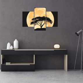 Tablou – Arbore în lună plină aurie II. (90x60 cm)
