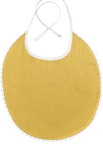 Bavețică din muselină Kindsgut London, galben