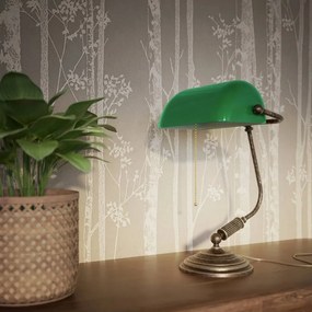 Lampa de birou din alama design clasic Banker