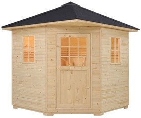 Vonkajšia sauna Eldur s 8 kW ohrievačom & príslušenstvom