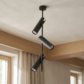 Brilagi - Lustră LED RGBW reglabilă pe tijă BRANCH 3xGU10/6,5W/230V neagră