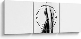 Tablou - Ilusție de modă (cu ceas) (90x30 cm)