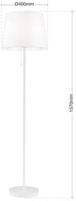 Lampadar/Lampa de podea design elegant LUDWIG alb