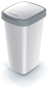 Coș de gunoi cu capac colorat, 25 l, gri