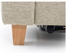 Canapea bej extensibilă 190 cm Sonia - Scandic