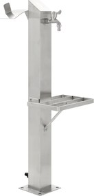 vidaXL Coloană de apă de grădină, 95 cm, oțel inoxidabil, pătrat