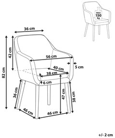 Scaun de sufragerie Yenso (gri). 1009871