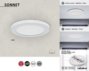 Plafoniera LED design modern slim Sonnet 22,5cm