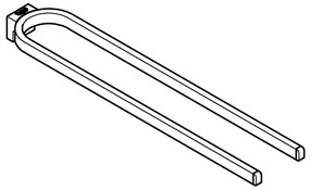 GROHE 41059000 - Suport dublu pentru prosoape SELECTION, 411 mm, crom lucios