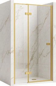 Paravan de dus Rea Atlas 90 Brush Gold