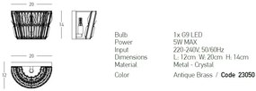 Aplica de perete design elegant Luxury