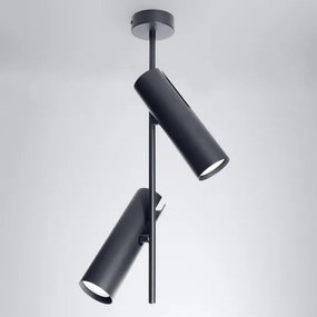 Brilagi - Lustru pe tijă BRANCH 2xGU10/30W/230V negru